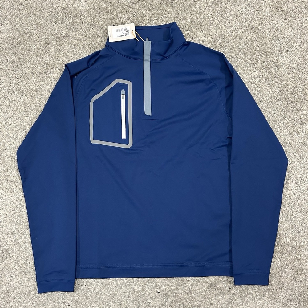 Peter Millar Forge Performance Quarter-Zip Blue P… - image 2